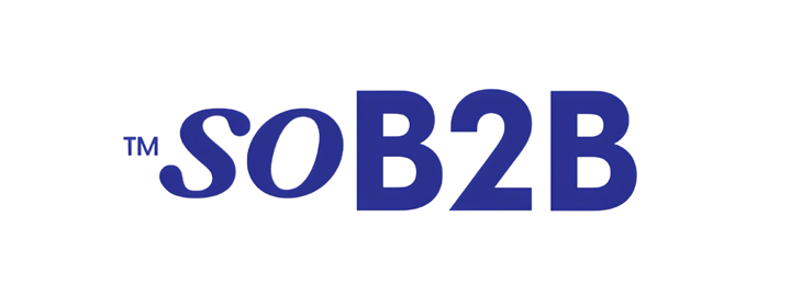 B2B logosu, işletmeler arası ilişkileri ve profesyonel çözümleri simgeler.