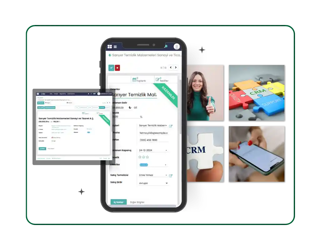 Soluto Mobil CRM ile her yerden müşteri bilgilerine erişim, veri güncellemeleri ve verimli müşteri etkileşimleri.