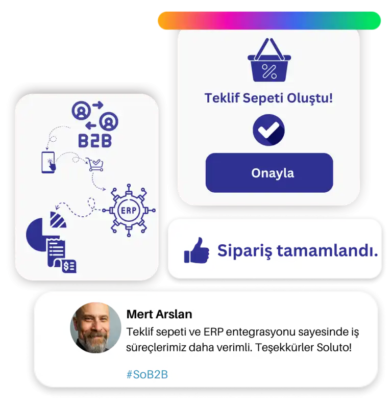 SoB2B platformu ile çoklu şirket, bayi yönetimi ve teklif modülü gibi güçlü özelliklere sahip olun.