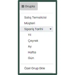 Müşteri Yönetimi 7 akilli filtreleme paneli