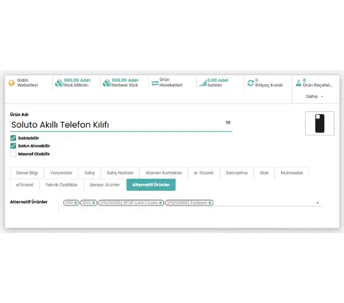 Teklif ve Satış Yönetimi 16 alternatif urun onerileri